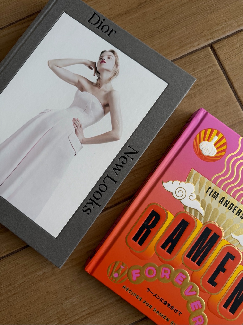 Dior Coffee table Books and Ramen Book